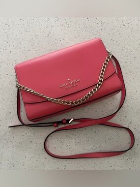 Kate Spade pink Madison Saffiano Leather Flap Crossbody